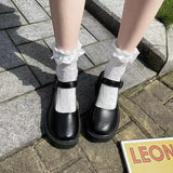 And Summer 2025 JK Uniform Shoes To Increase The Thick Bottom Of The Student Mary Jane High-Heeled Retro Single Shoes