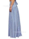Women's Striped Long Shirt Casual Long Sleeve Dress