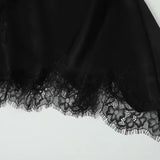 Women's Clothing 2025 Autumn 2025 New Sexy Wind Thin Lace Splicing Decorative Sling Hoist