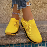 Dragged Girl Flying Weave A Foot Pedal Half Mother Driving Shoes Net Shoes Without Heel Walking Shoes Head