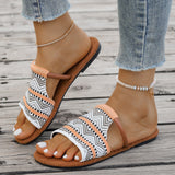 Pingdia Toe Cool Slippers Women's Summer New Fashion Wear Cool Slippers Large Women's