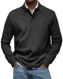 New Men's Casual Long-Sleeved Button-Down