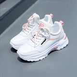 Women's Lequint Small White Shoes Women 2025 Spring And Autumn Breathable New Korean Version Of High-Heeled Tourism Shoes Flat Running