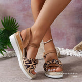 High-Height Fish-Mouthed Sandals Women Dew Slope And Buckle Beach Cool Slippers