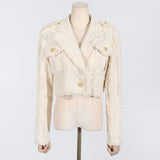 Temperament Socialite Wind Two Sets Of 2025 Spring / Summer New Fashion Short Jacket Tassel Edge Skirt Suit