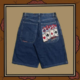 Baggy Denim Shorts Harajuku Y2K Jeans Hip-Hop Vintage Summer Brother 211-0-Outfit