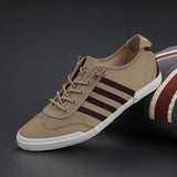 New Men's Shoes 2025 Spring Lace Casual Shoes Trend Fashion Canvas Shoes Men's