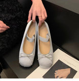 Ballet Fashion Single Shoes Fairy Shoes Spring And Autumn Vintage Vertiny Silver Evening Evening Wind High-End Feeling Mary Treasure