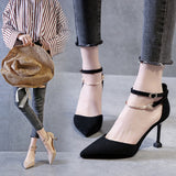 Zingj New Simple Sexy Nightclub Stiletto Shallow Mouth Pointed Out A Word With Single