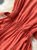 Solid Green/Blue/Yellow Casual Dress Elegant Sleeveless Round Neck Sashes Dresses Vintage 2023 New Fashion Vestido