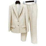 Early Spring New Star Fashion In The Long Suit Small Foot Pants Set Two