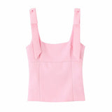 Sling Sling Waistcoat Women Wear Chic Design Elastic Short Inner Sleeveless
