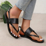 Summer New Large-Size Casual Word Wide-Sleeve Toe Pure Pigmented Face Flat Sandals