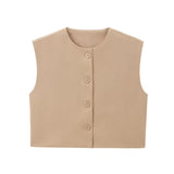 New Series Buckle Collar Vest Top