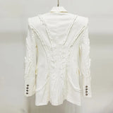 New Star Fashion Thick Shoulder Pad Tuxedos Denim Jacket