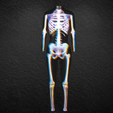 2025 Halloween Women's Body Bone Print Party Cosplay Tight Jumpsuit