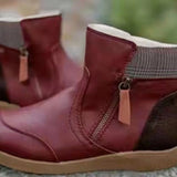 Short-Box Martin Boots 2025 Autumn And Winter New Double Zipper Flat Bottom Snow Boots