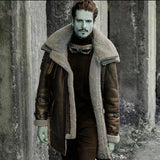Winter New Imitation Leather Velvet Men's Coat Station Explosion Thick Coat Black
