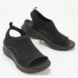 2025 Summer New Leisure Flying Hollow Fish Mouth Beach Women's Sports Sandals