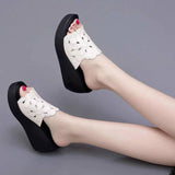 And Slippers Women 2025 Summer New Fashion Hollow Fish Mouth Cool Drag Thick Toe Slippery Slippers
