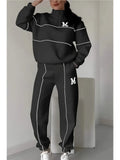 2025 New Trousers Letter Long-Sleeved Casual Sports Set Two