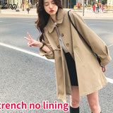 Women Basic Classic Daily All-match Temperament Popular Causal Korean Style Autumn Ladies Loose Retro Minimalist Pure