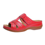 Women's Shoes 2025 Summer New Type Hollow Fish Mouth Slope And Magic Cool Slippers Women's Large Size Women's