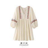 Women's Clothing 2025 Summer New Splicing Embroidery Short