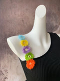 Zingj Color Lemon Yellow Vest Female Dopamine Wear With Stereo Flower Sling Handmade Hook Flower Diagonal Shoulder