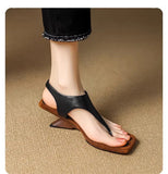 Sandals Women 2025 New Summer Wear High-Heeled Roman Shoes Niche Casual Sandals