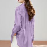 New Sky Silk Sun Protection Shirt Women Summer Long-Sleeved Ice Silk Breathable Cool Blouse Lady Loose