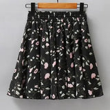 Women 28 Colors Fashion Simple Elastic Waist Summer Elegant Student Folds All-match Ulzzang Female Leisure Floral