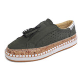Tuk-So Single-Shoe Women 2025 New Round Head Flat-Soled Feet Hollow Casual Women's