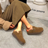 Shoes Women's All-Inclusive 2025 New Buckle Lazy Shoes Bean Shoes Breathable Spring