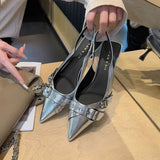 Bag Head Sandals Spring And Summer New High-End Light Tip Beautiful Back Empty Women's