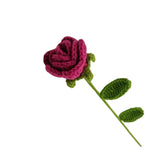 Zingj Woven Rabbit Head Sunflower Sunflower Wool Knitting Flowers Send Bestie Imitation Bouquet Finished
