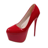 Autumn New High Heel Single Shoes Women's Color Fine Heel Sexy Single Shoes Waterproof Table Ultra-High Heel Nightclub Women's Shoes