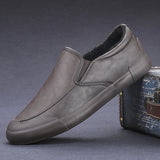 Walk Men's Shoes Cotton Shoes Men's Casual Leather Shoes Korean Trend Low-Top Shoes Autumn And Winter Shoes 9101
