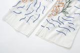 Women's Long Embroidery Loose Shirt