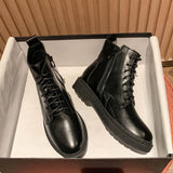 Women 2025 Autumn Martin Boots Short-Boxed With Coarse And Female Boots Korean
