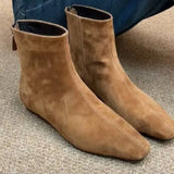 Short-Skinned Short-Skinned Women's Autumn And Winter New Commuting Wind Head Zipper And Thin Boots In The Ankle