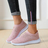 Spring And Autumn New Fashion Leisure Water Drilling Flying Women's Sports Style Casual Women's Single