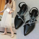 Sandals Female Fairy Wind 2025 Summer Head Thick Heel High Heel With Skirt