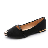 Summer Korean Version Of The New Women's Shoes Tip Flat Shoes Shallow Single