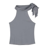 New Thai Small Waistcoat Big-Size Hottie High-Necked Ribbon Ribbon Sleeveless Coat