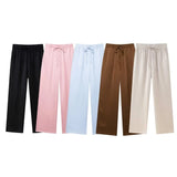 Wind Wrinkle Effect Double Buckle Blazer 4387127 Wrinkle Effect Pants 4387027