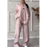 And Autumn 2025 New Women's Fashion Pure Cotton And Cotton Casual Set