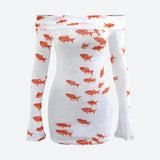 Fish Printed Mesh Mini