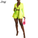 Women Tracksuit 3 Piece Set Jacket Coat + Shirt + Pants Solid Color Sportsuit Clothes For Women