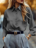 Years Of Shein Leisure Spring And Autumn Long-Sleeved Western Wind Women's Shirt